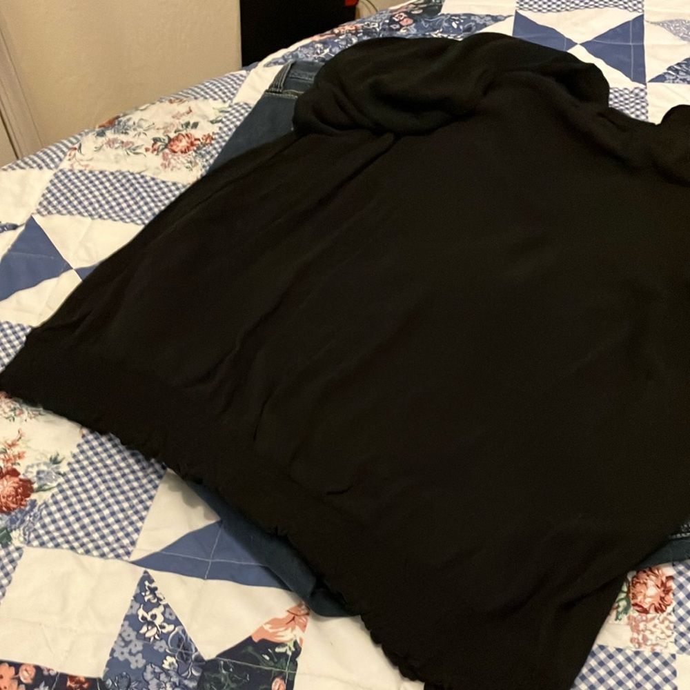 Torrid Black and Cream Embellished Long Sleeve Blouse - Picture 4 of 5